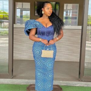 Latest Ankara Long Gown Styles For Wedding Guest Q1 2025 (130)