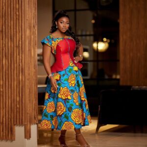 Latest Ankara Long Gown Styles For Wedding Guest Q1 2025 (145)