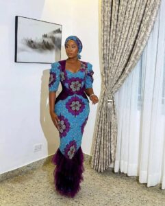 Latest Ankara Long Gown Styles For Wedding Guest Q1 2025 (169)
