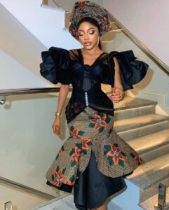 Latest Ankara Long Gown Styles For Wedding Guest Q1 2025 (170)