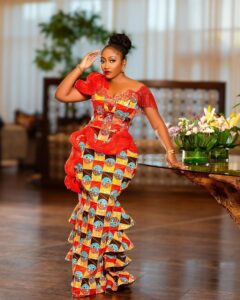 Latest Ankara Long Gown Styles For Wedding Guest Q1 2025 (48)
