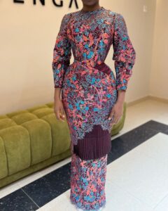 Latest Ankara Long Gown Styles For Wedding Guest Q1 2025 (55)