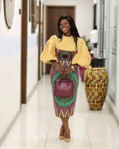 Latest Ankara Long Gown Styles For Wedding Guest Q1 2025 (89)