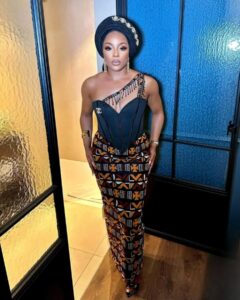 Latest Ankara Long Gown Styles For Wedding Guest Q1 2025 (90)