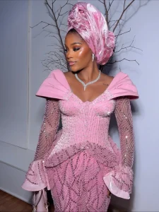 Best Of Aso Ebi Lace Styles For 2025 - African Dress Styles (64)