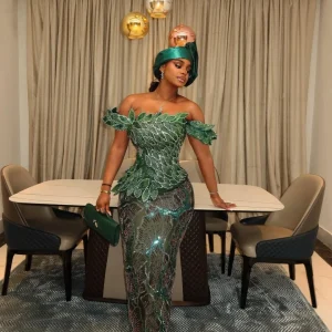 Best Of Aso Ebi Lace Styles For 2025 - African Dress Styles (71)